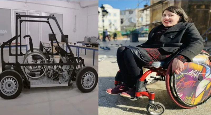 تونسية من ذوي الإحتياجات الخاصة تخترع سيارة كهربائية