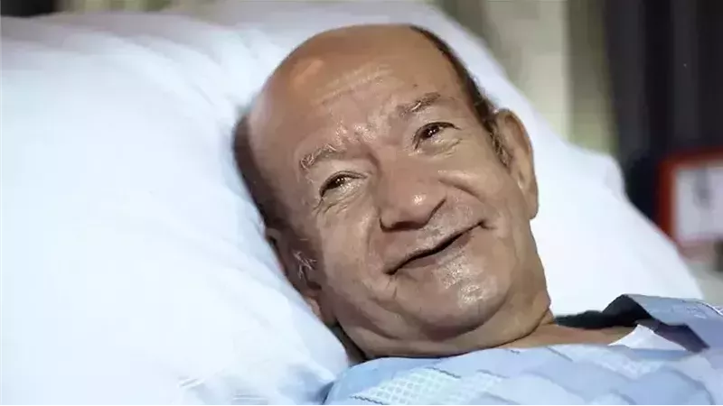 الفنان الراحل لطفي لبيب خلال أحد لقاءاته الأخيرة في التلفزيون المصري