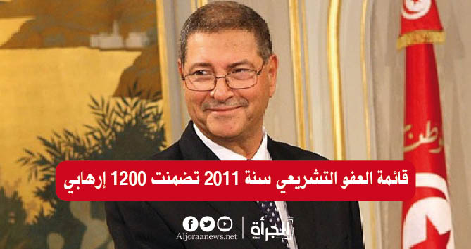 مذكرات الحبيب الصيد: قائمة العفو التشريعي سنة 2011 تضمنت 1200 إرهابي!