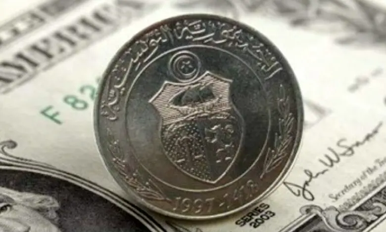 سعر صرف الدينار التونسي مقابل الدولار واليورو
