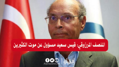 المنصف المرزوقي: قيس سعيد مسؤول عن موت الكثيرين